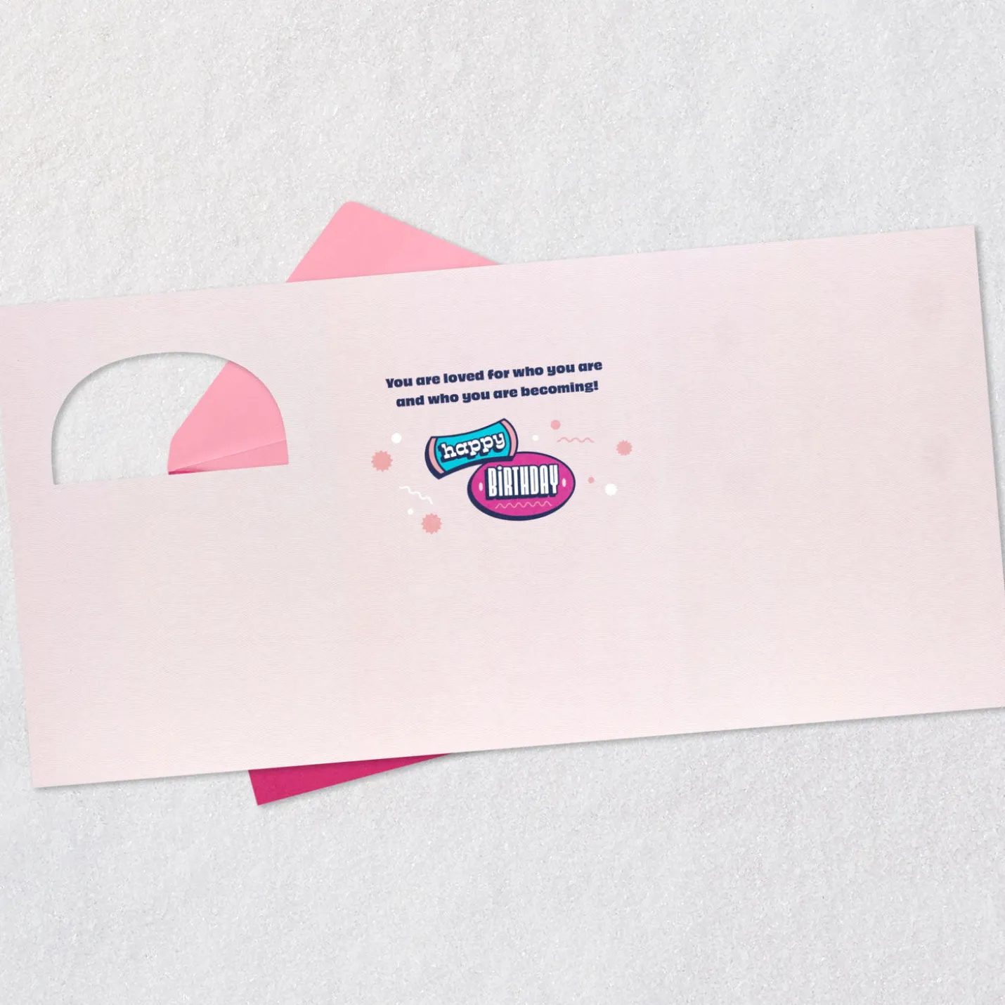 You Are Loved Birthday Card for Granddaughter With Sticker