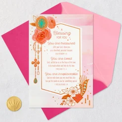 You Are Treasured and Loved Religious Birthday Card