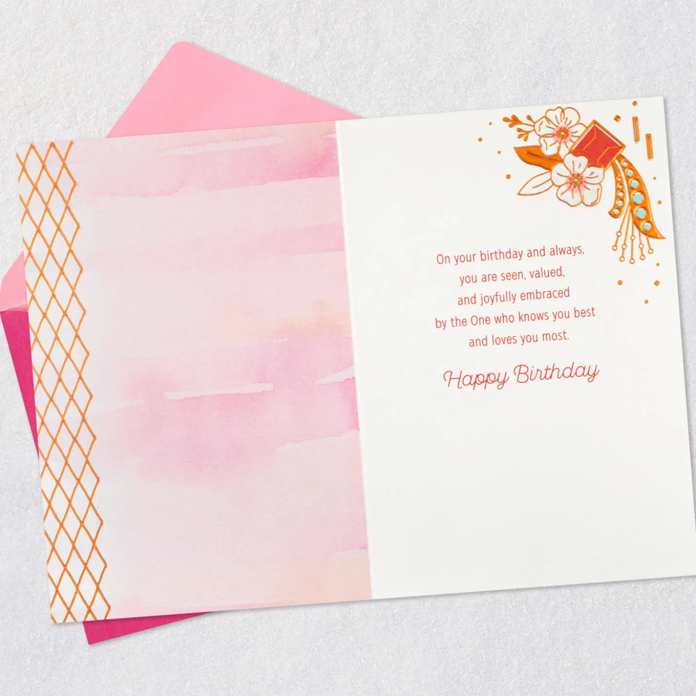 You Are Treasured and Loved Religious Birthday Card