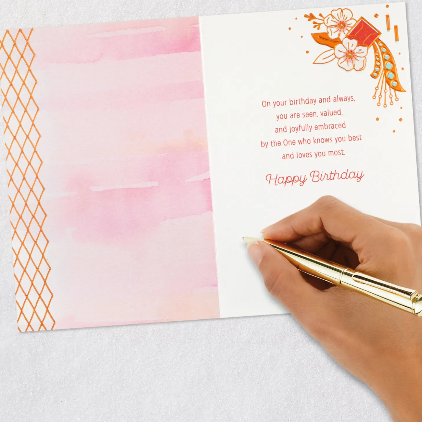 You Are Treasured and Loved Religious Birthday Card