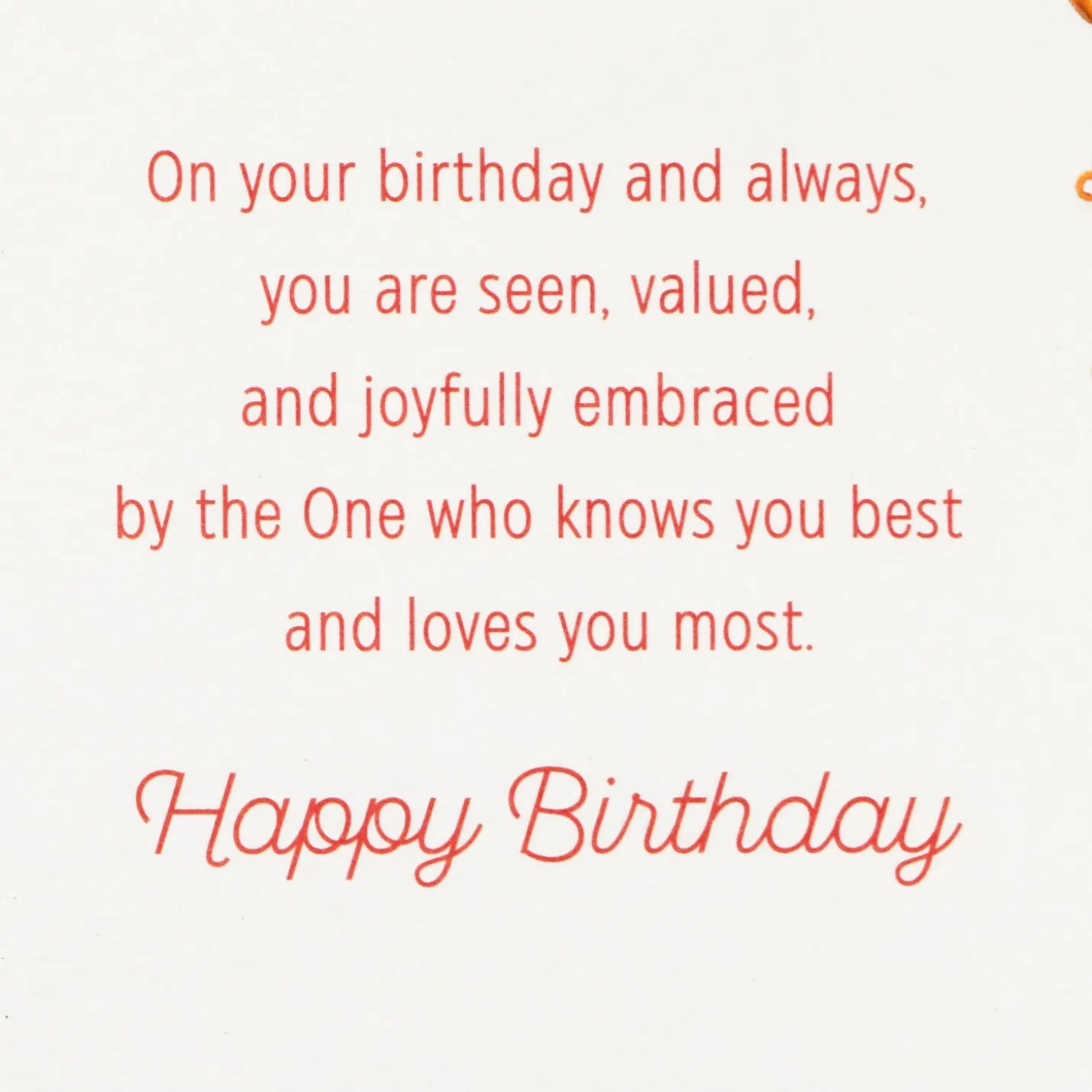 You Are Treasured and Loved Religious Birthday Card