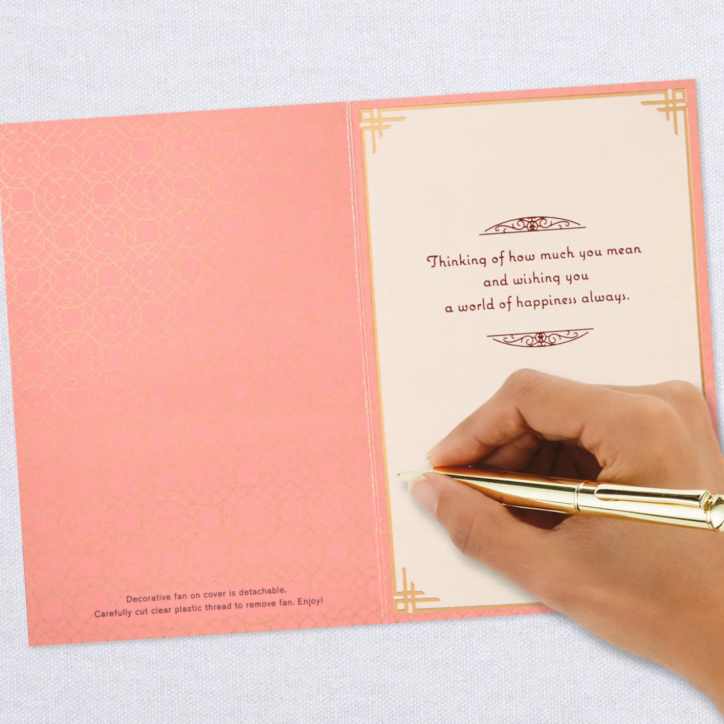 You Brighten Our Days Thinking of You Card With Fan
