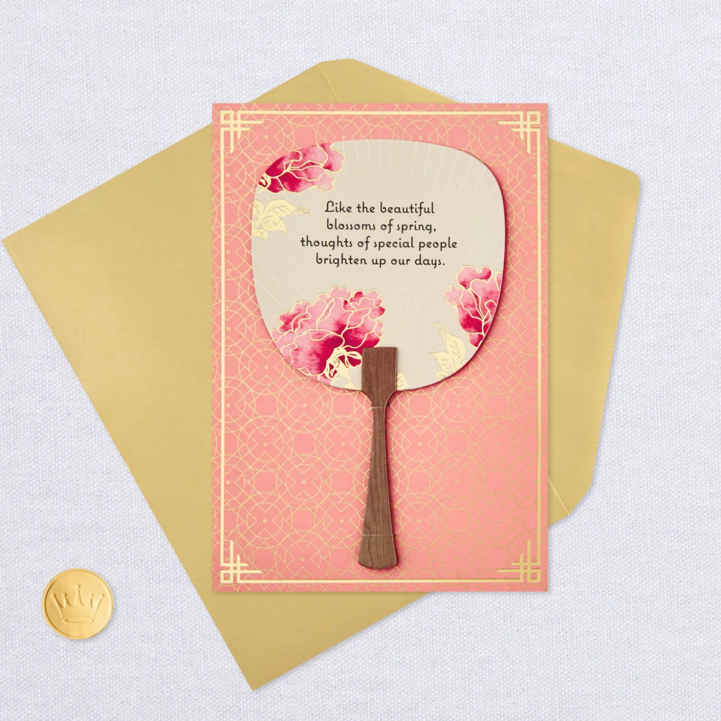 You Brighten Our Days Thinking of You Card With Fan