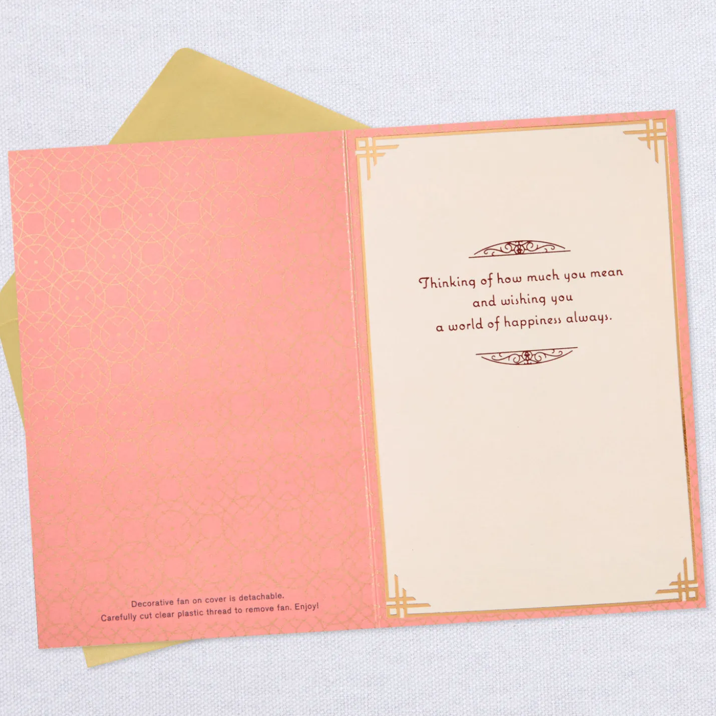 You Brighten Our Days Thinking of You Card With Fan