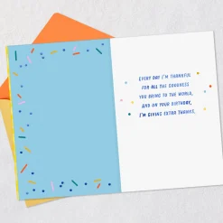 You Bring Goodness to the World Religious Birthday Card
