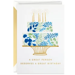 You Deserve a Great Day Birthday Card