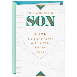 You Fill My Heart With Love and Pride Birthday Card for Son