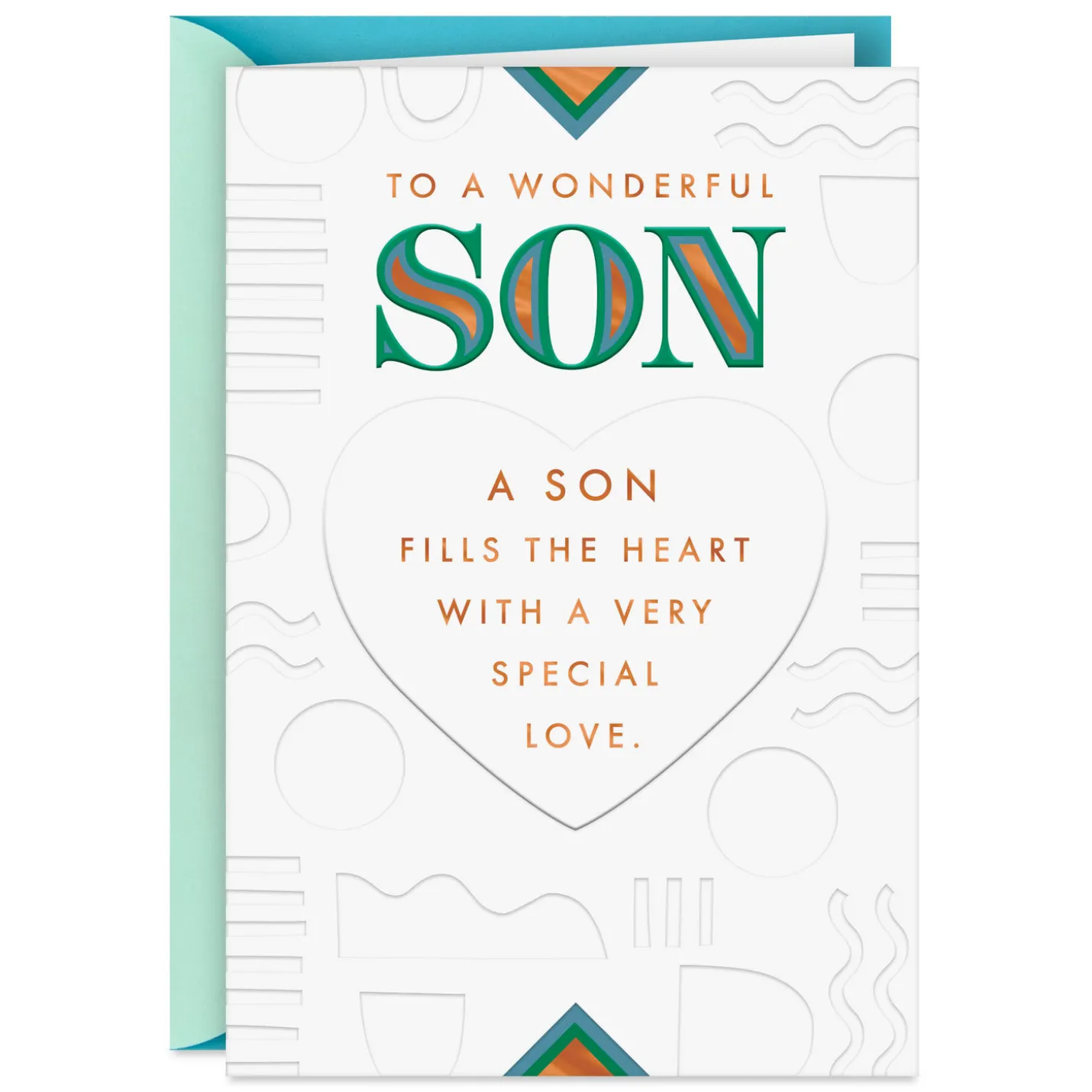 You Fill My Heart With Love and Pride Birthday Card for Son