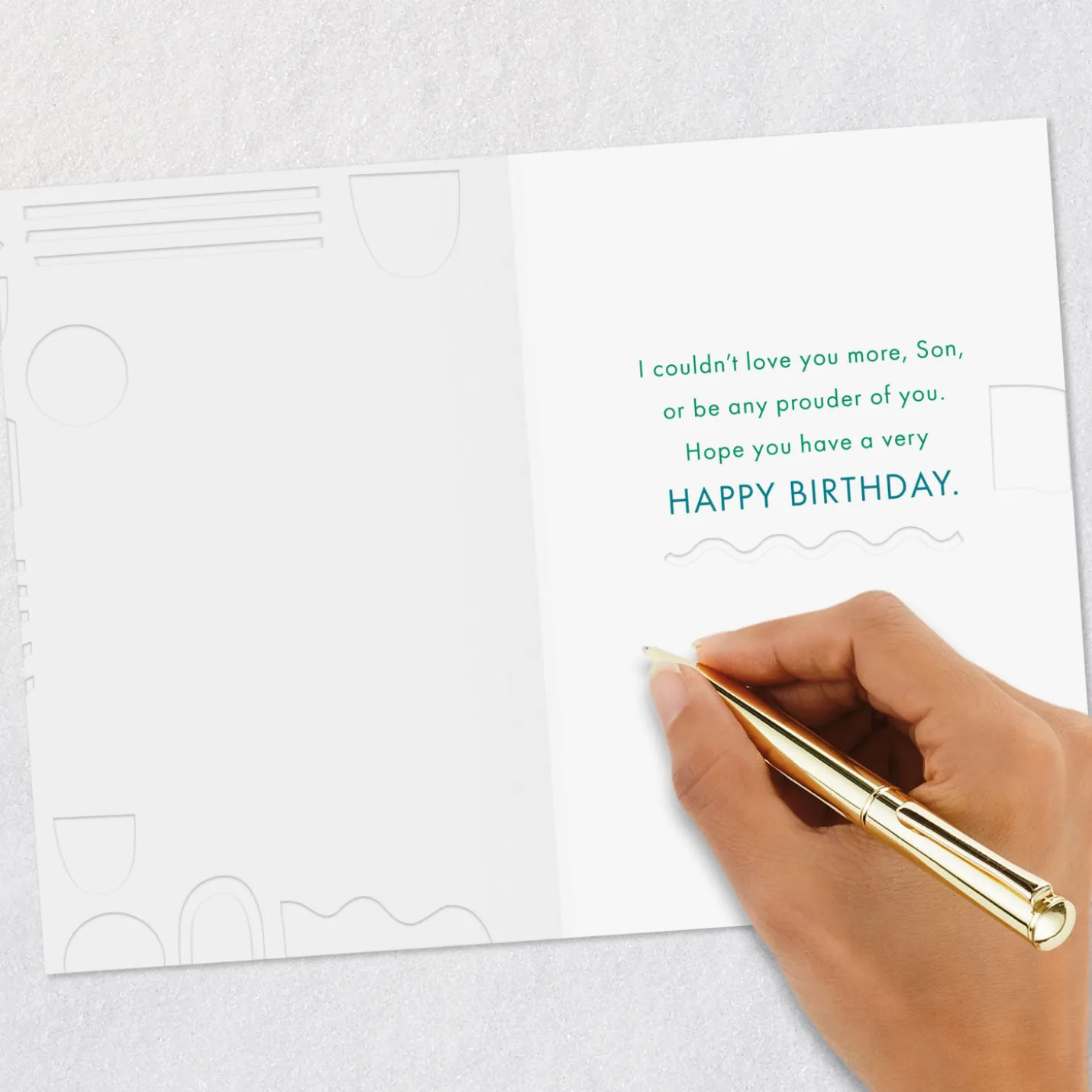 You Fill My Heart With Love and Pride Birthday Card for Son