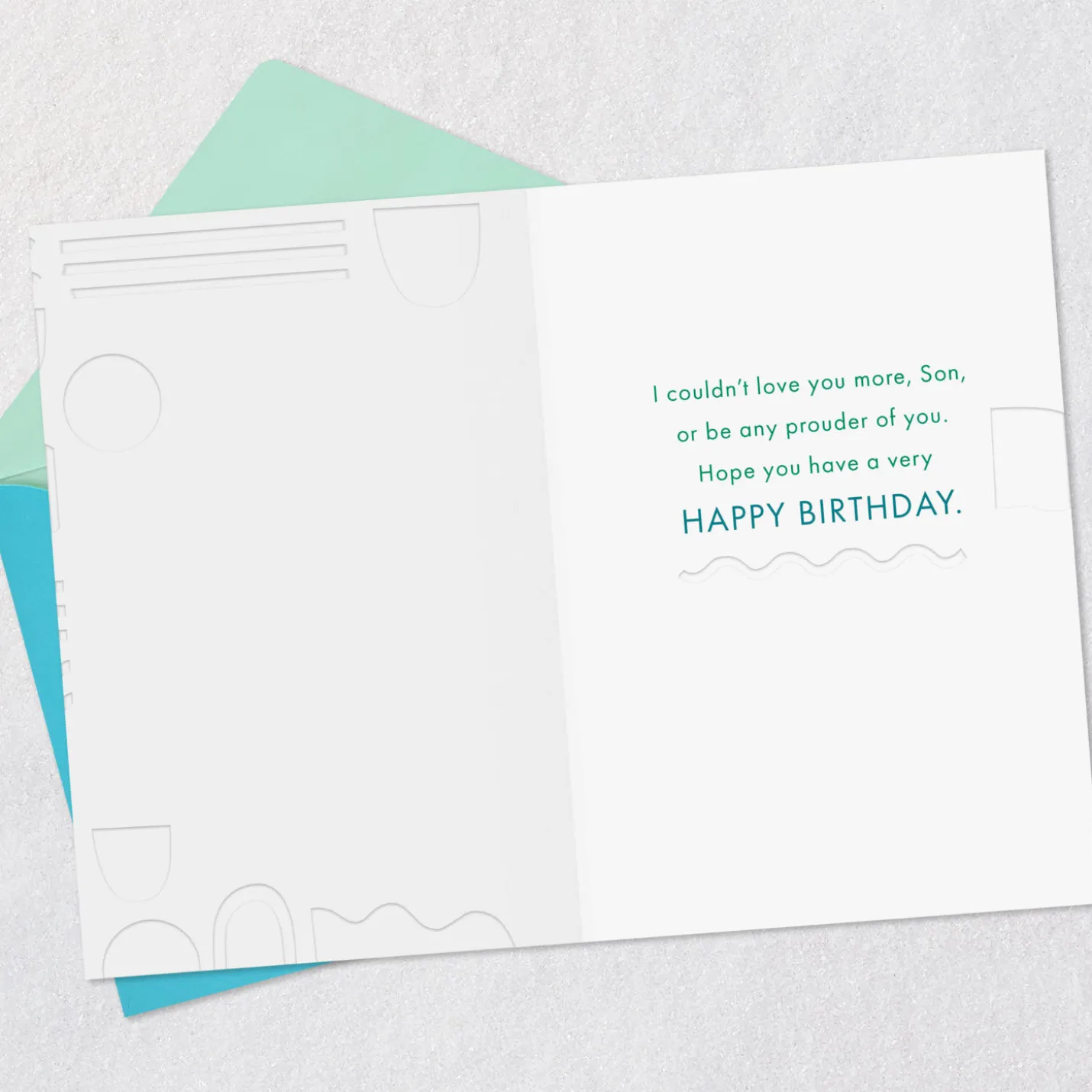 You Fill My Heart With Love and Pride Birthday Card for Son