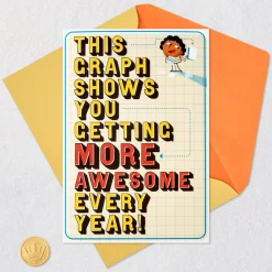 You Get More Awesome Every Year Funny Pop-Up Birthday Card