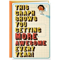 You Get More Awesome Every Year Funny Pop-Up Birthday Card