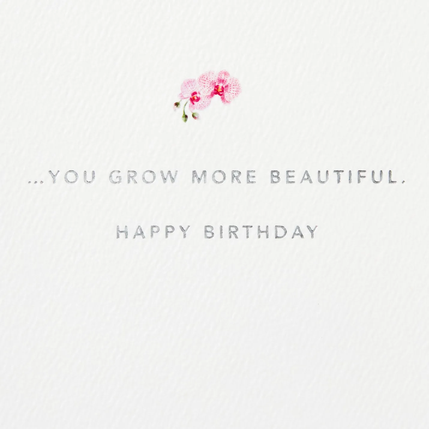 You Grow More Beautiful Every Year Birthday Card