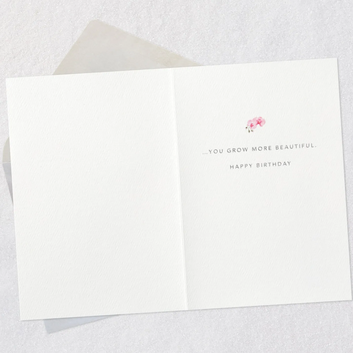 You Grow More Beautiful Every Year Birthday Card