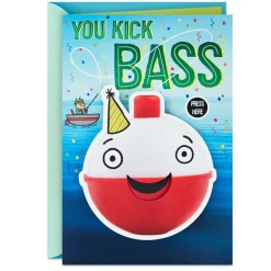 You Kick Bass Funny Musical Birthday Card