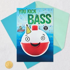 You Kick Bass Funny Musical Birthday Card