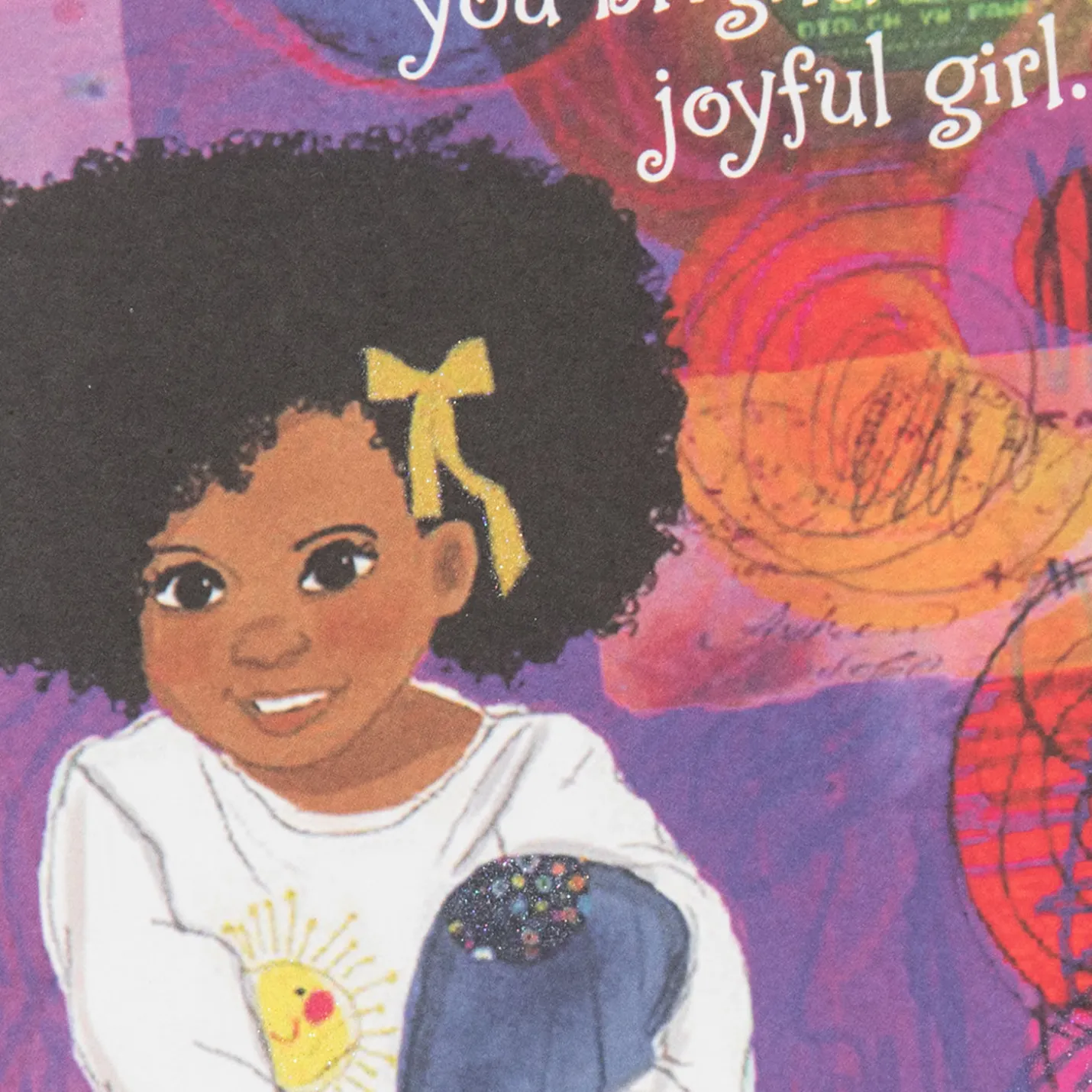 You Light Up the World Birthday Card for Girl