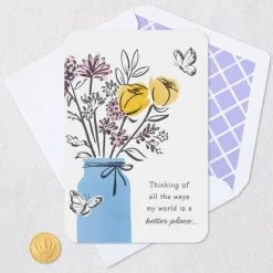 You Make My World a Better Place Friendship Card