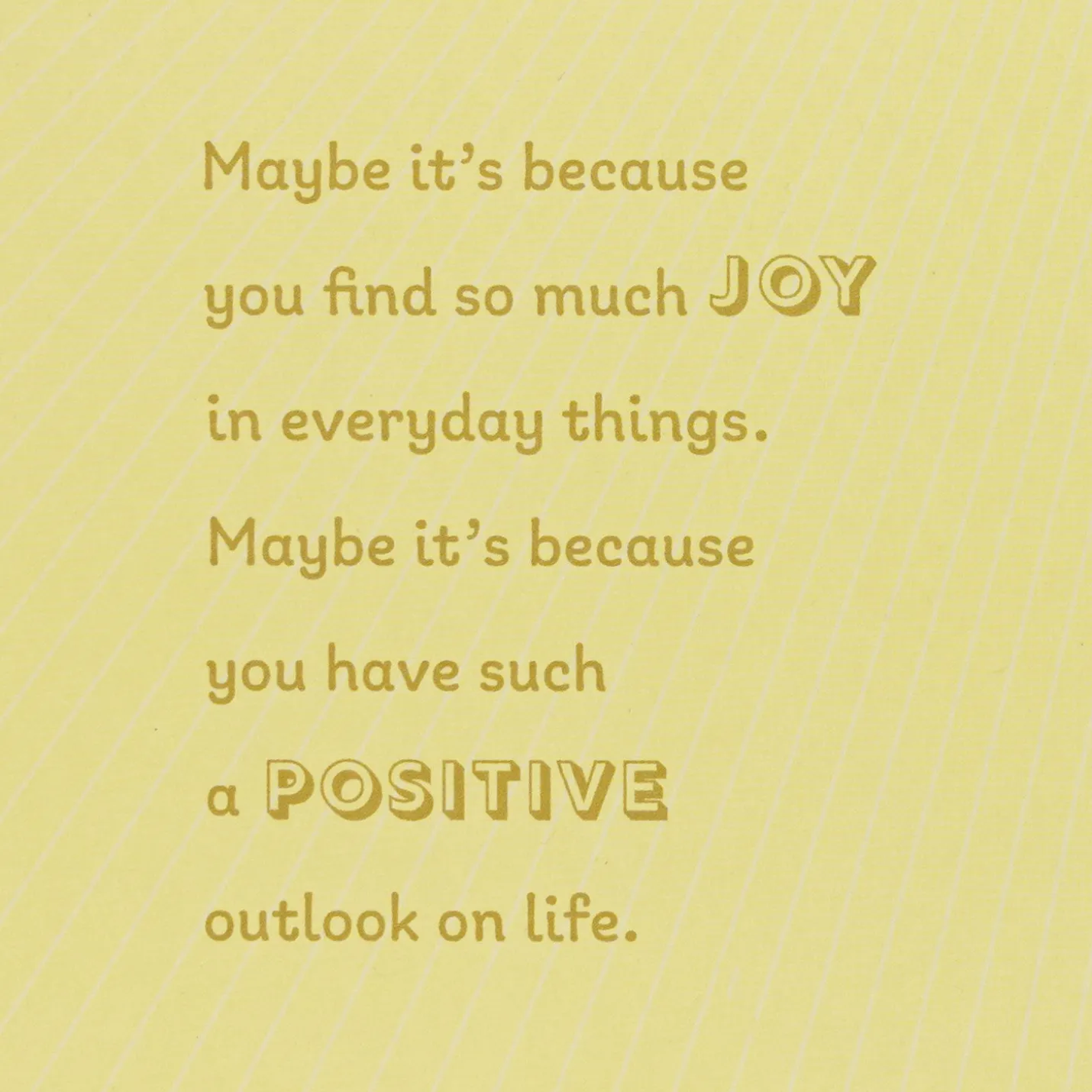 You Make the World a Happier Place Birthday Card With Wearable Pin