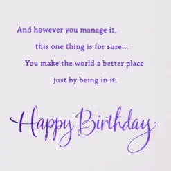 You Make the World Better Birthday Card for Friend