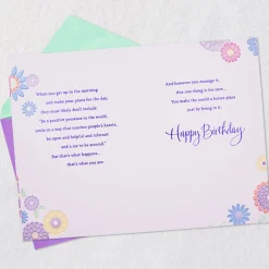 You Make the World Better Birthday Card for Friend