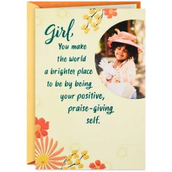 You Make the World Brighter Religious Birthday Card for Her