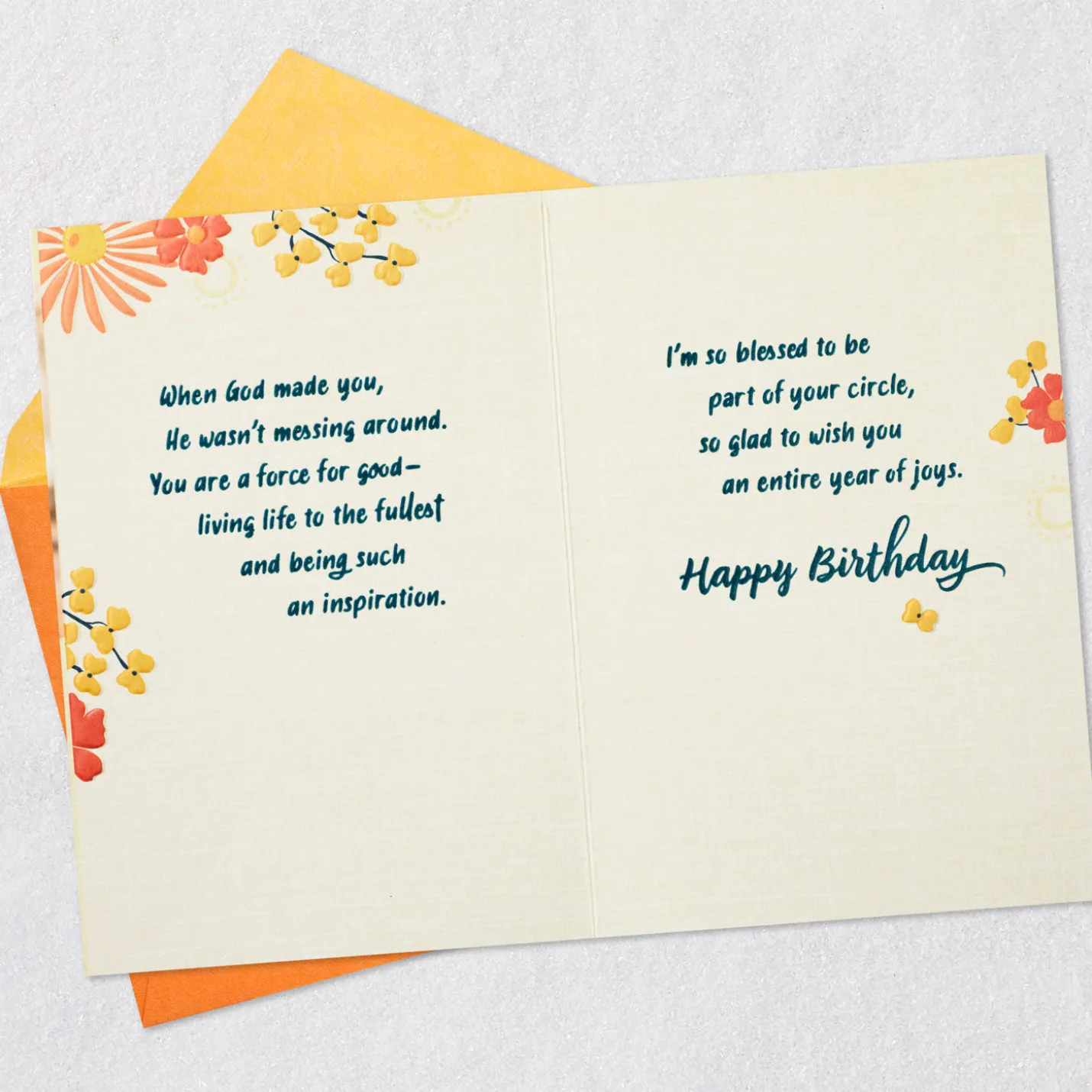 You Make the World Brighter Religious Birthday Card for Her