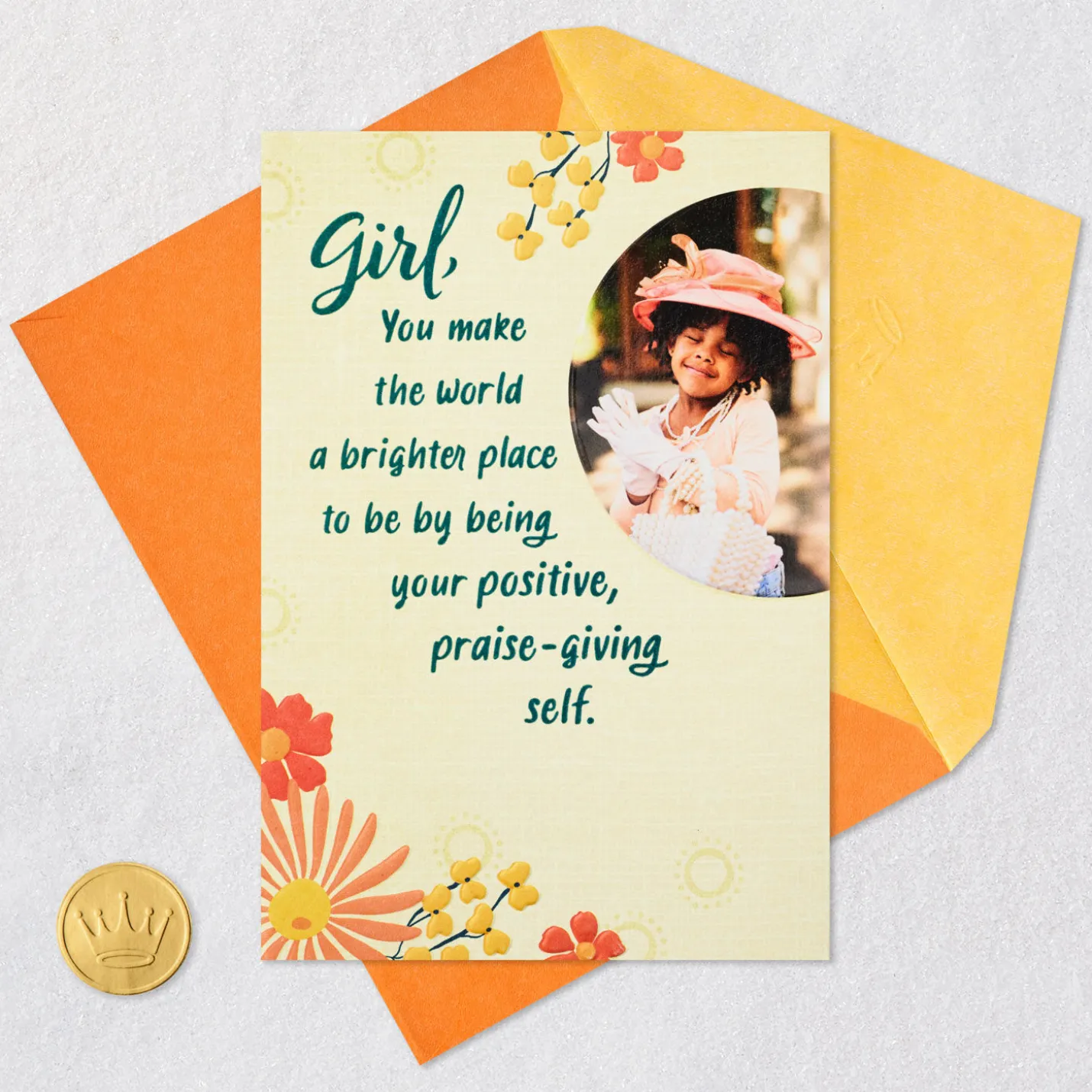You Make the World Brighter Religious Birthday Card for Her