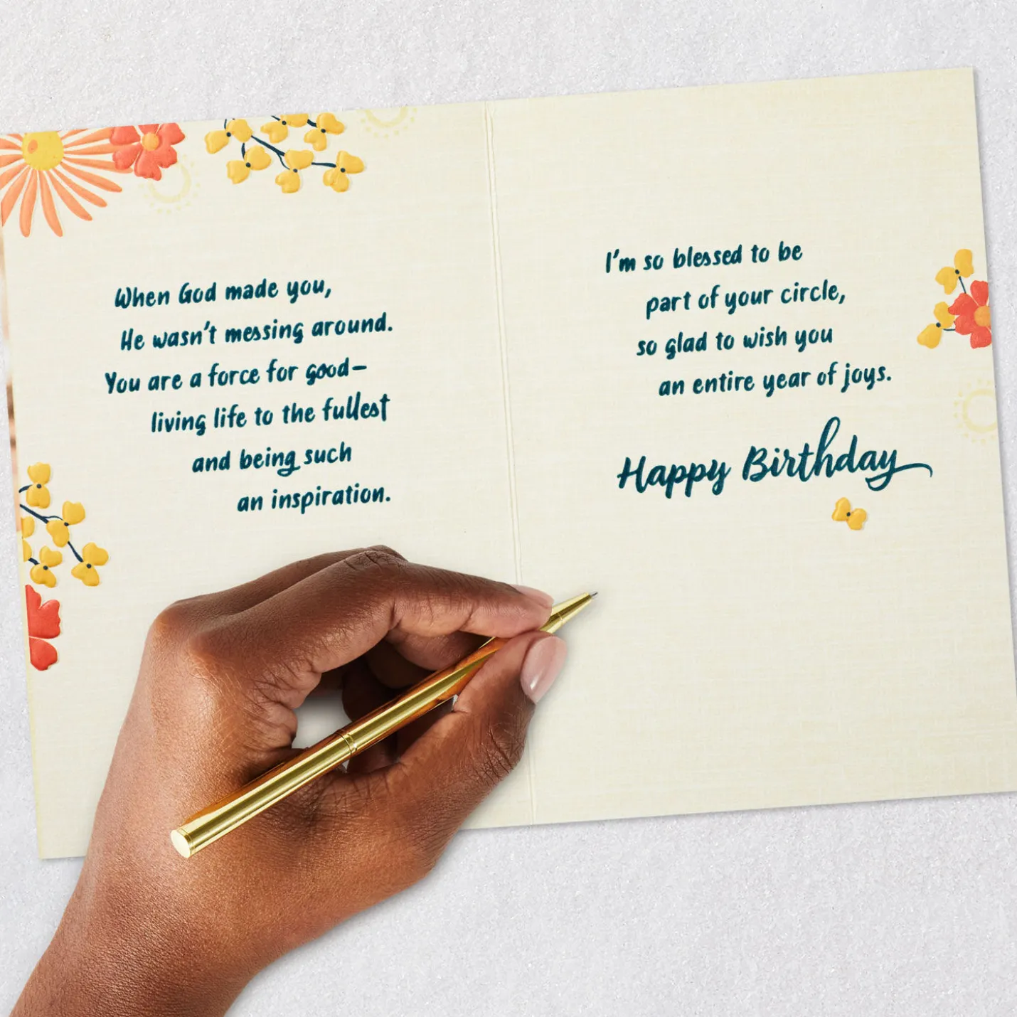 You Make the World Brighter Religious Birthday Card for Her