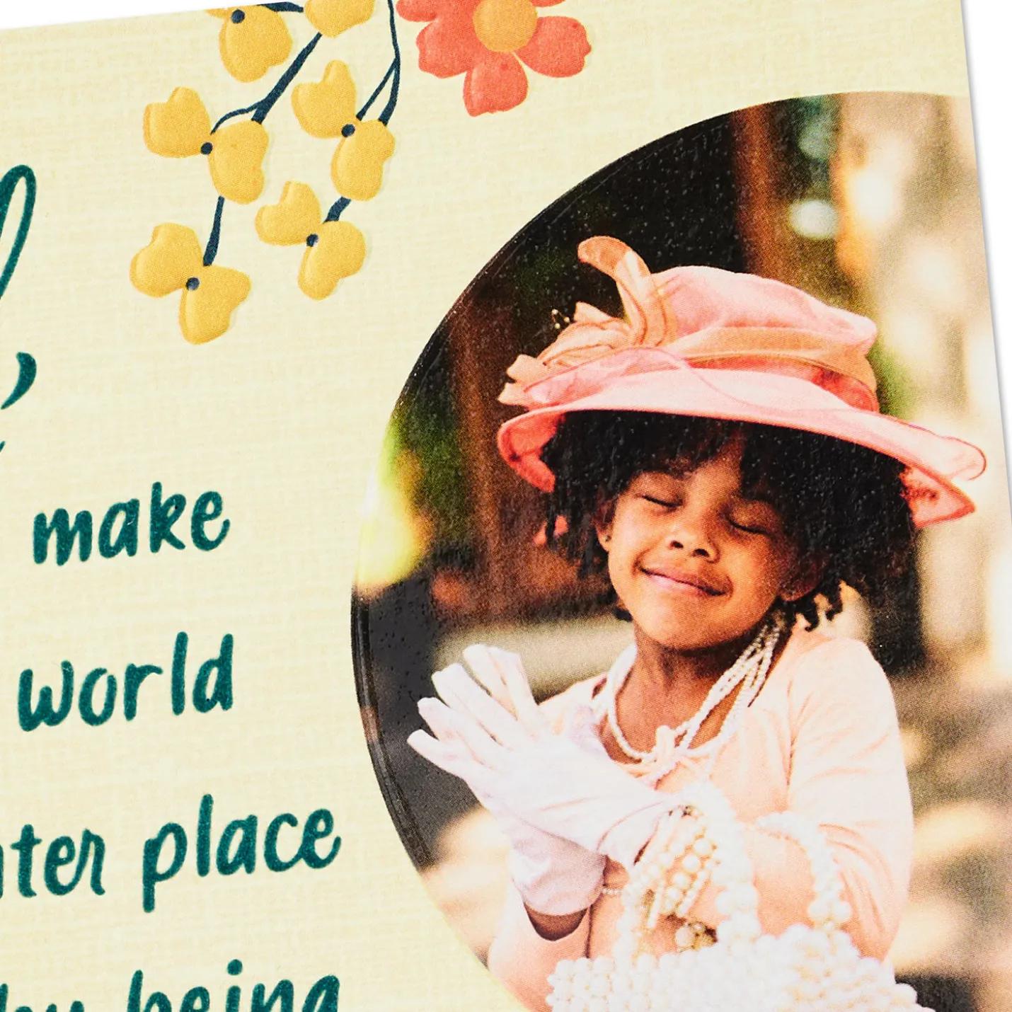 You Make the World Brighter Religious Birthday Card for Her