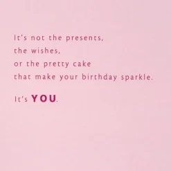 You Make Your Birthday Sparkle Birthday Card