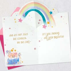 You Shine Even Brighter Pop-Up Birthday Card for Daughter