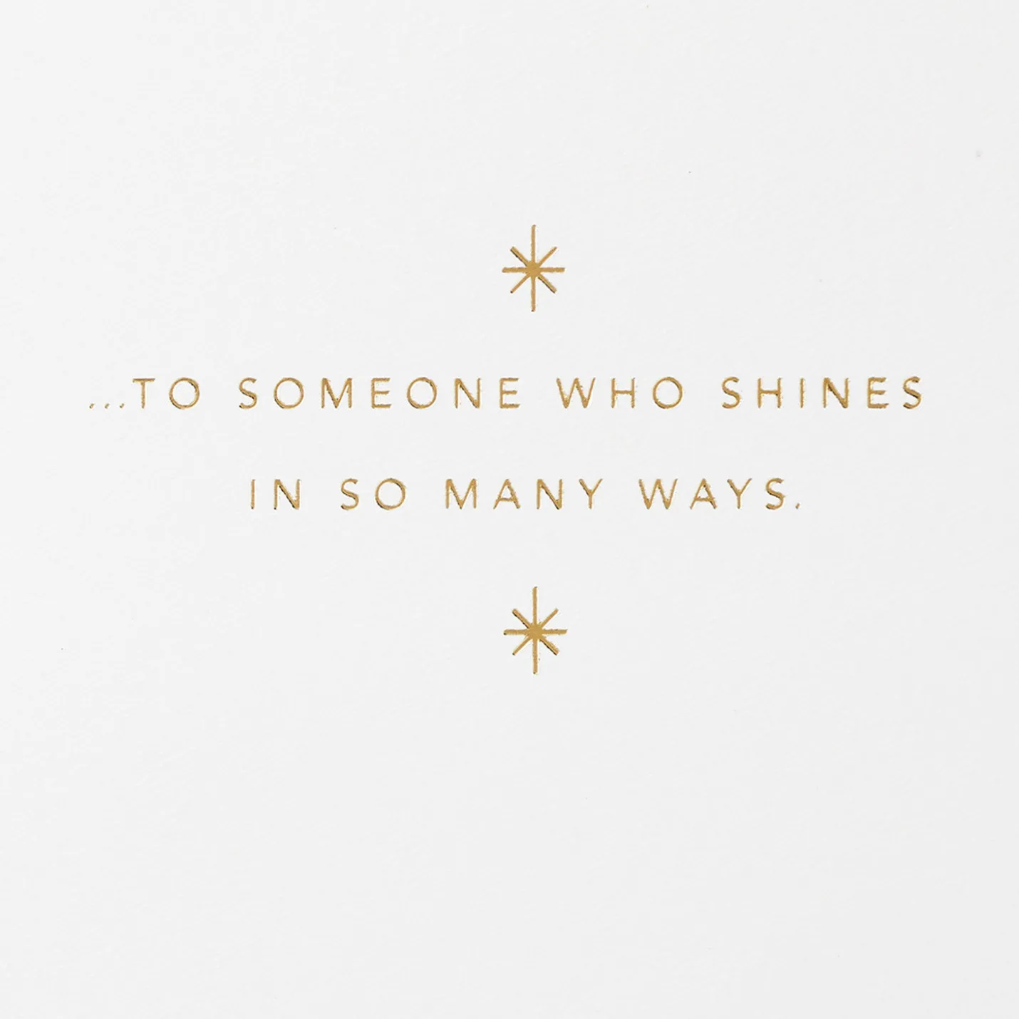 You Shine in So Many Ways Birthday Card