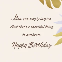 You Simply Inspire Birthday Card