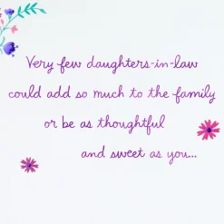 You Add So Much to Our Family Birthday Card for Daughter-in-Law