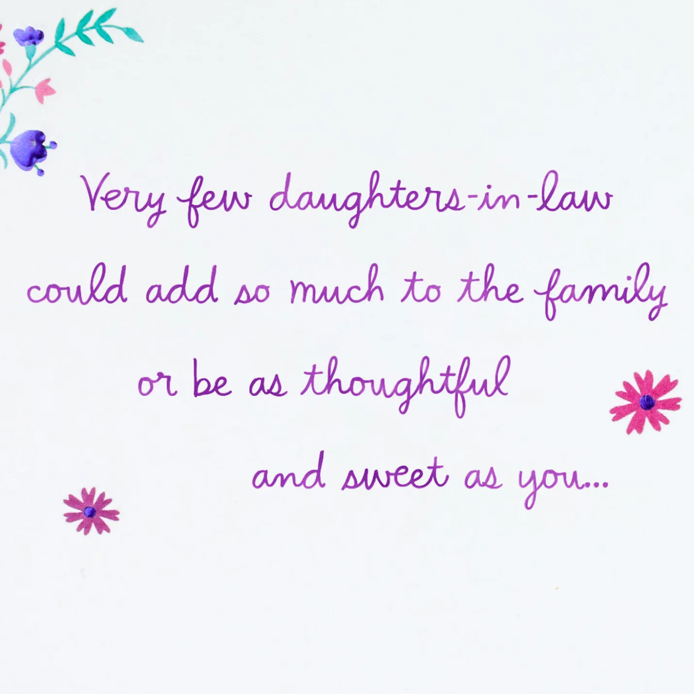 You Add So Much to Our Family Birthday Card for Daughter-in-Law