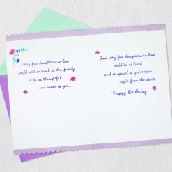 You Add So Much to Our Family Birthday Card for Daughter-in-Law