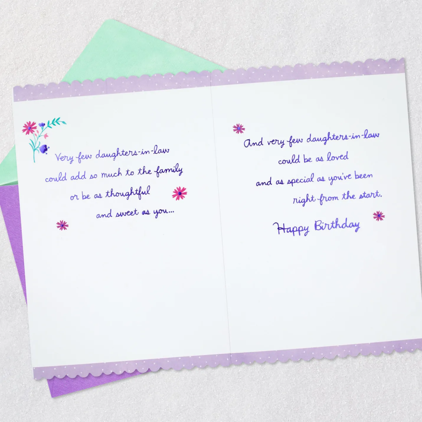 You Add So Much to Our Family Birthday Card for Daughter-in-Law