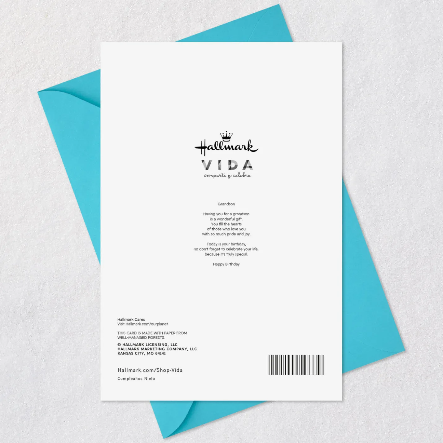You Are a Gift Spanish-Language Birthday Card for Grandson