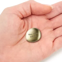 You Are Loved Antiqued Metal Pocket Token