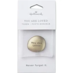 You Are Loved Antiqued Metal Pocket Token