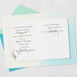 You Are My Favorite Person Romantic Birthday Card