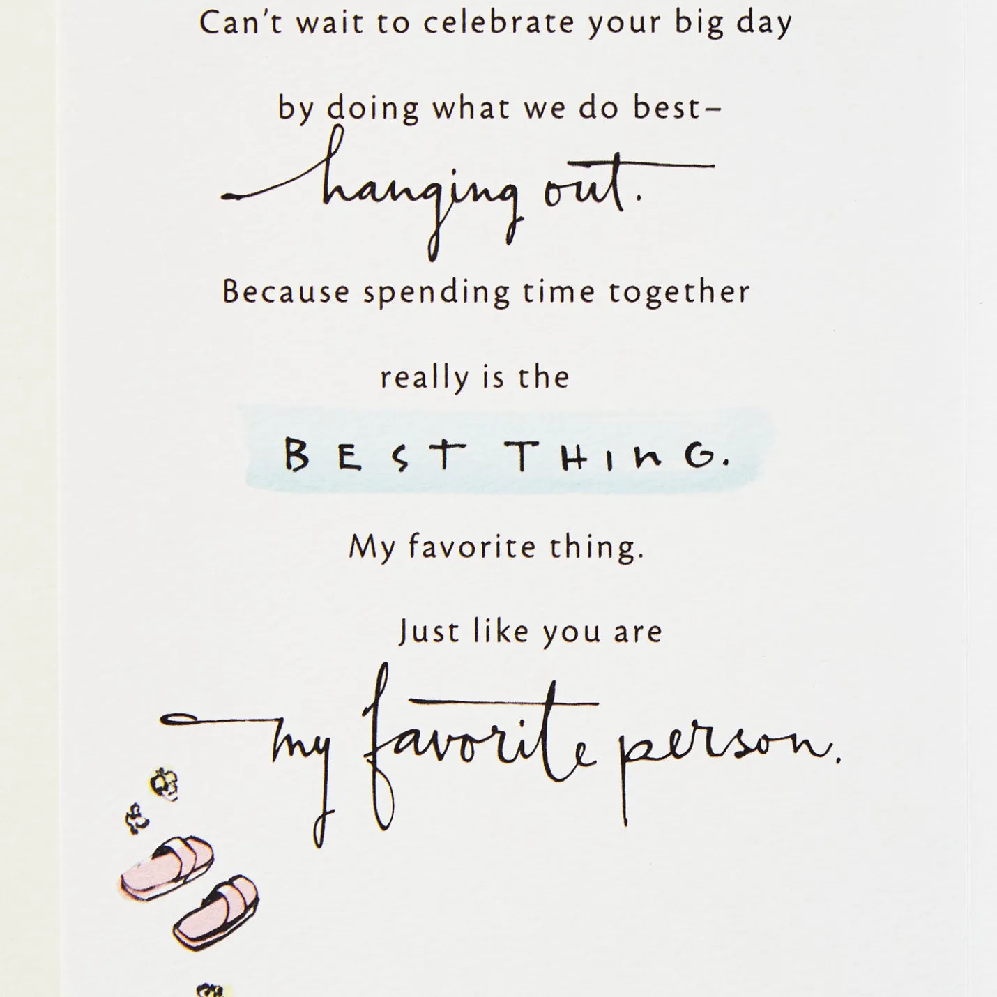 You Are My Favorite Person Romantic Birthday Card
