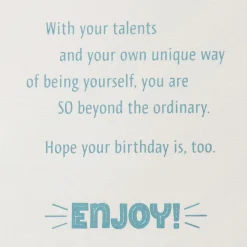 You Are So Beyond the Ordinary 19th Birthday Card