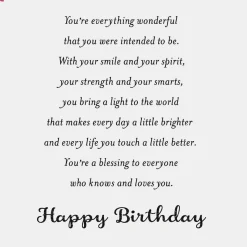 You Bring a Light to the World Birthday Card
