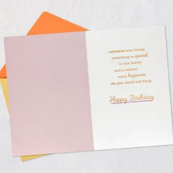 You Bring Something Special to this Family Birthday Card for Her