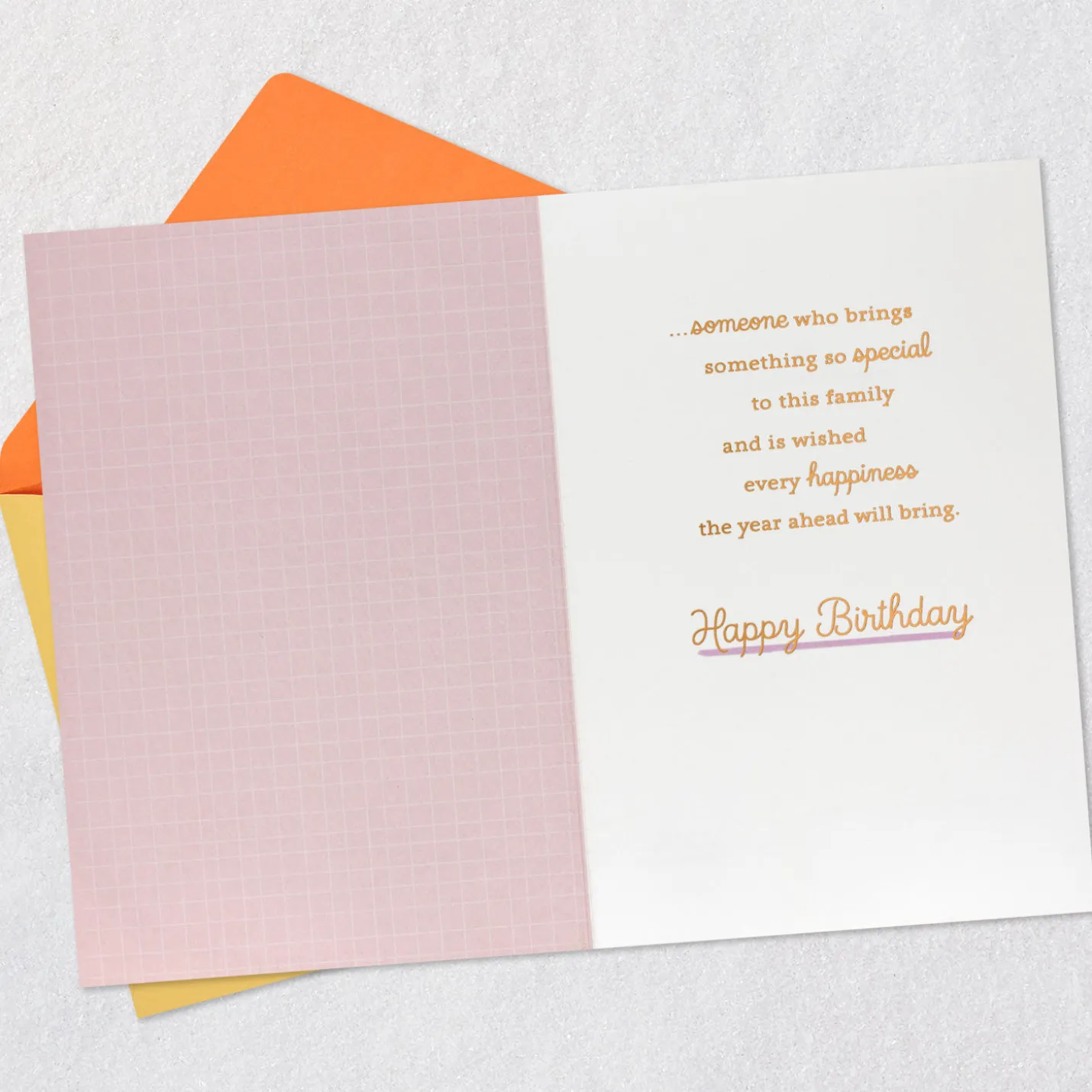 You Bring Something Special to this Family Birthday Card for Her