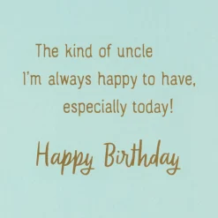 You Bring the Fun and the Love Birthday Card for Uncle