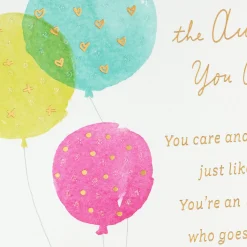 You Care and Give Like a Mom Birthday Card for Aunt