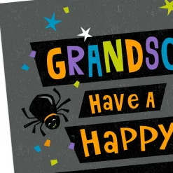 You Deserve a Frightfully Amazing Day Halloween Card for Grandson